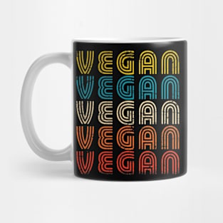 Retro Vintage Vegan Veganism Mug